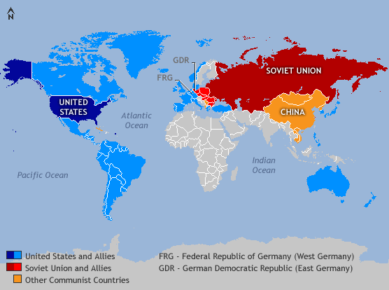 Сферы влияния США и СССР