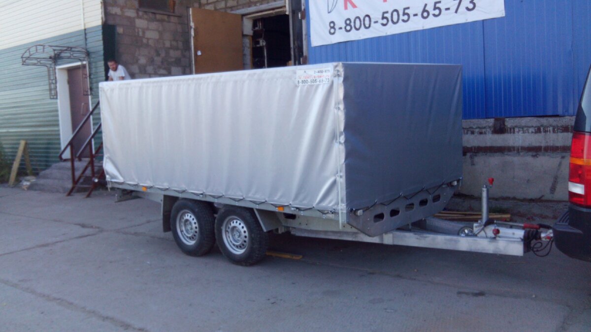 Двухосный прицеп грузоподъемность до 3 Тн.