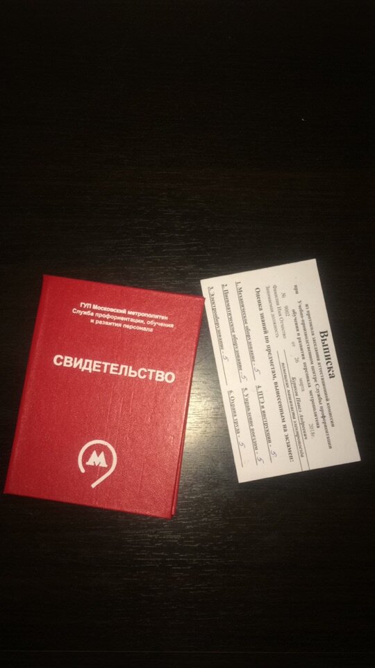 Свидетельство об окончании курсов