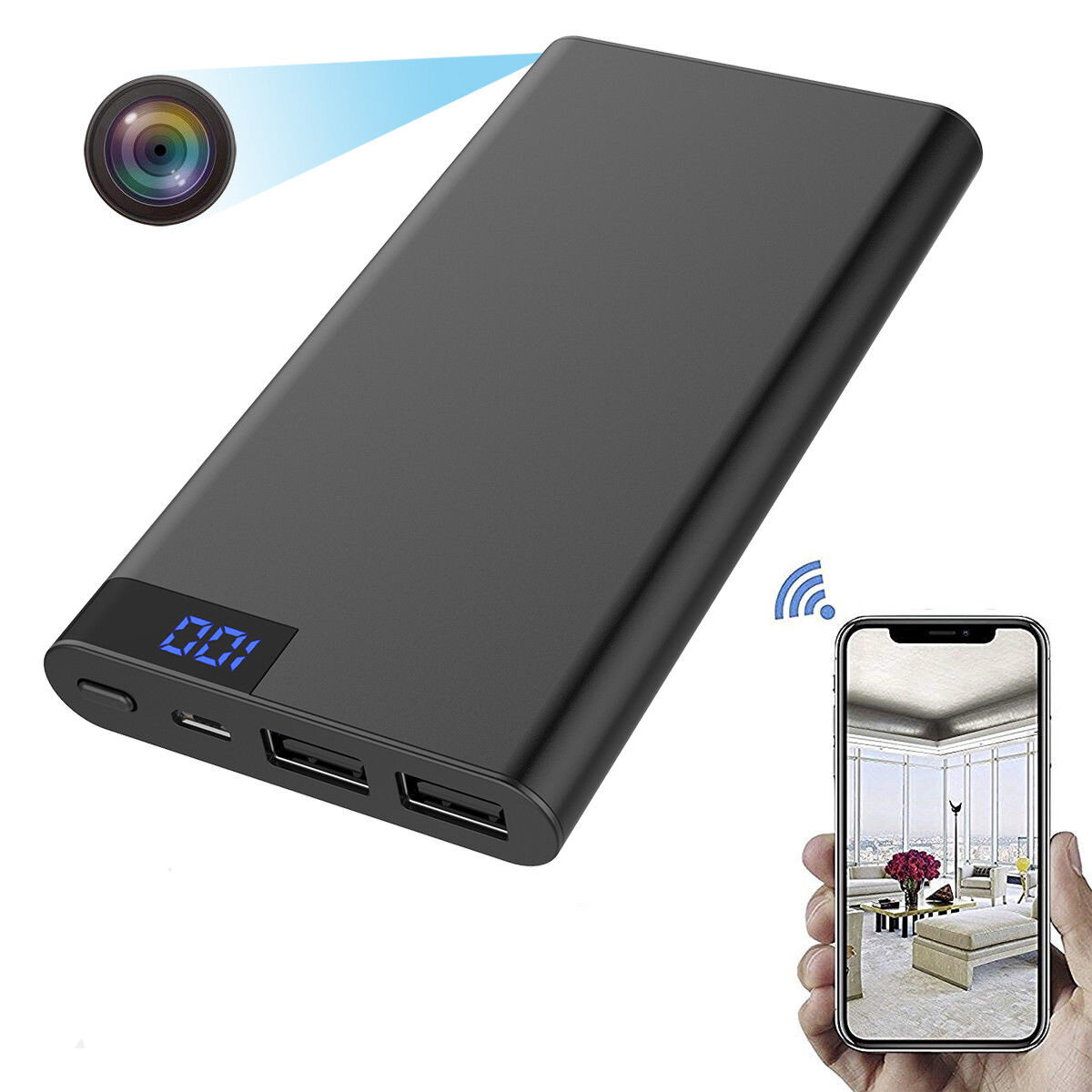 Скрытая видеокамера в Power Bank