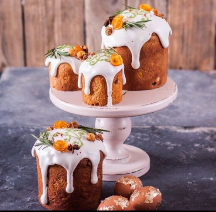 Творожный кулич  