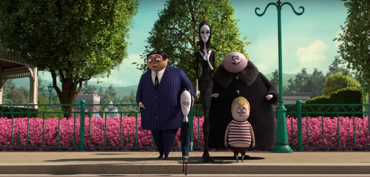 Кадр из мультфильма: "Семейка Аддамс"