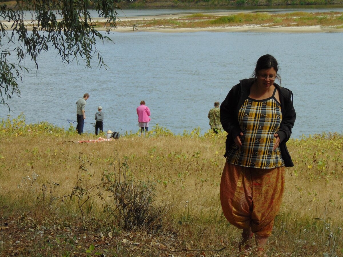 За пару недель до родов. 