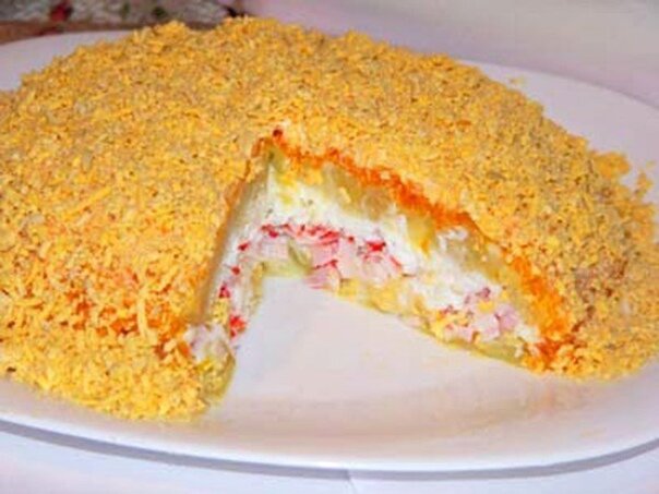 Крабовый торт.