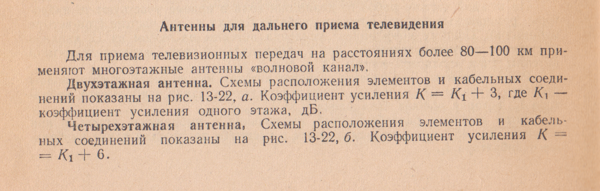 для дальнего приёма с усилением более 45 дБ