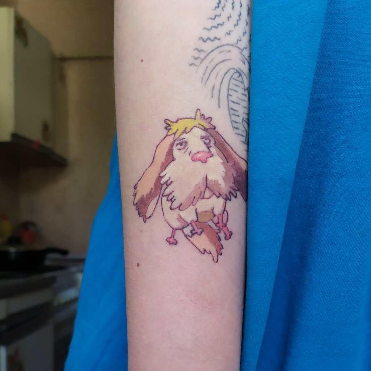 Моя третья тату. Любимый персонаж из мультфильма