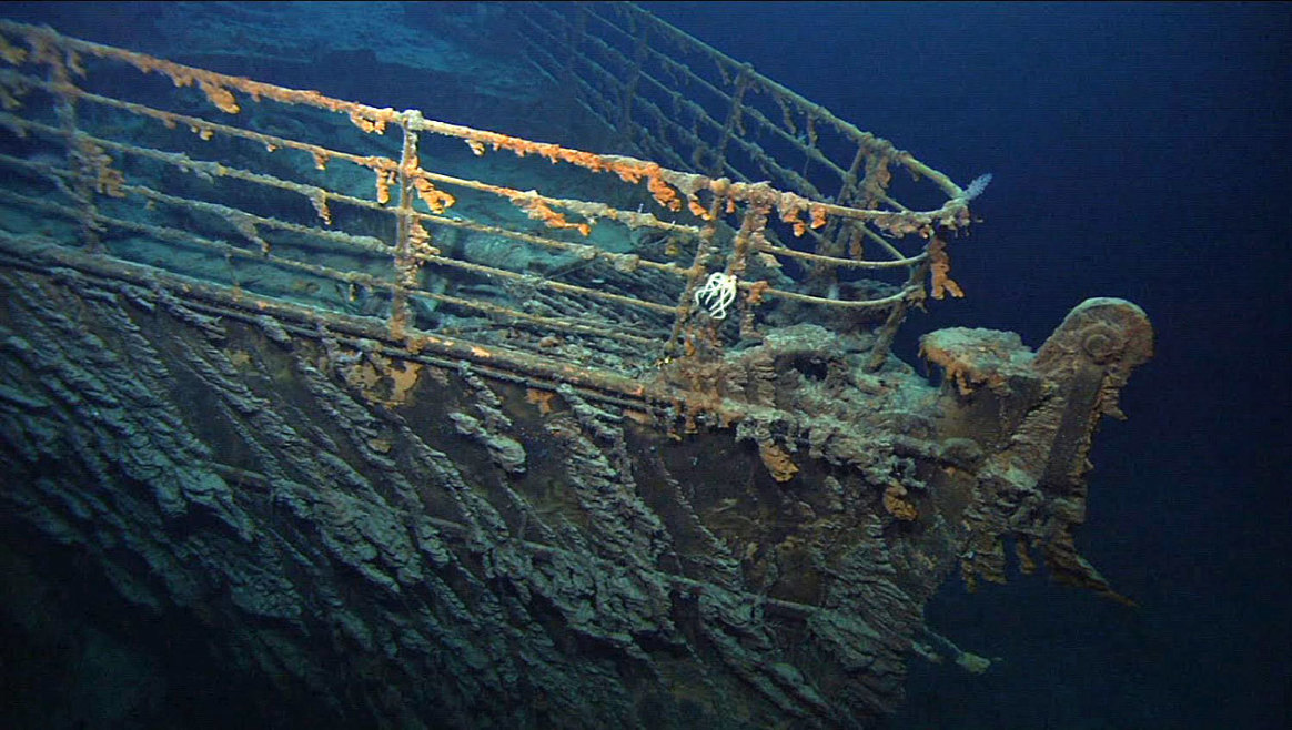 Титаник обломки на дне реальные фото