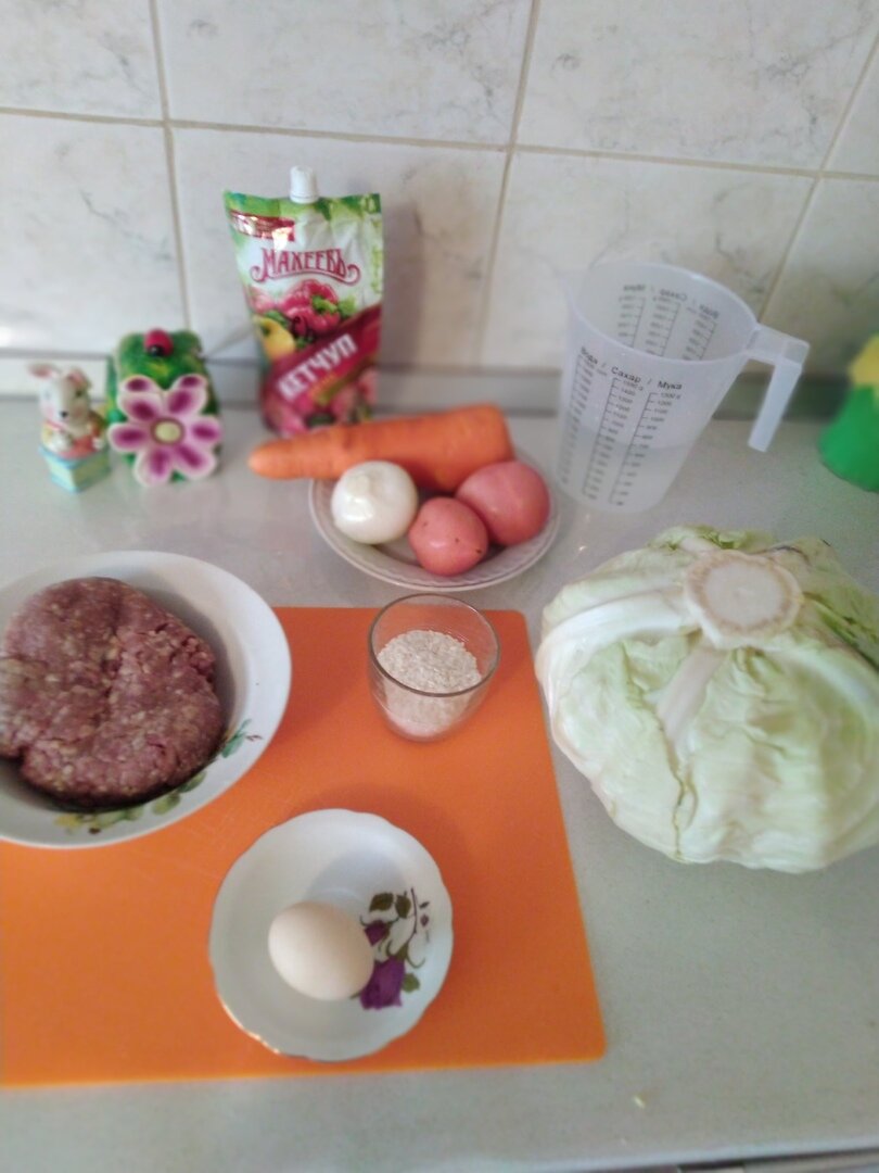 Продукты для голубцов