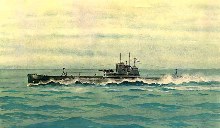 Подводная лодка Л-3, рисунок