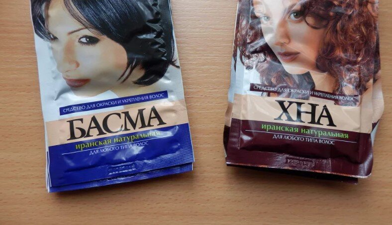 Вот в таких обычных упаковках можно найти натуральные краски на витринах магазинов красоты