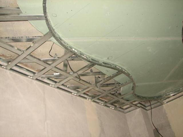 Двухуровневый потолок из гипсокартона своими руками (65 фото): подробная инструкция с подсветкой