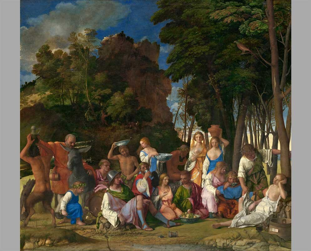 Взято с yandex.ru/images  Тициан Вичеллио "Пир богов"