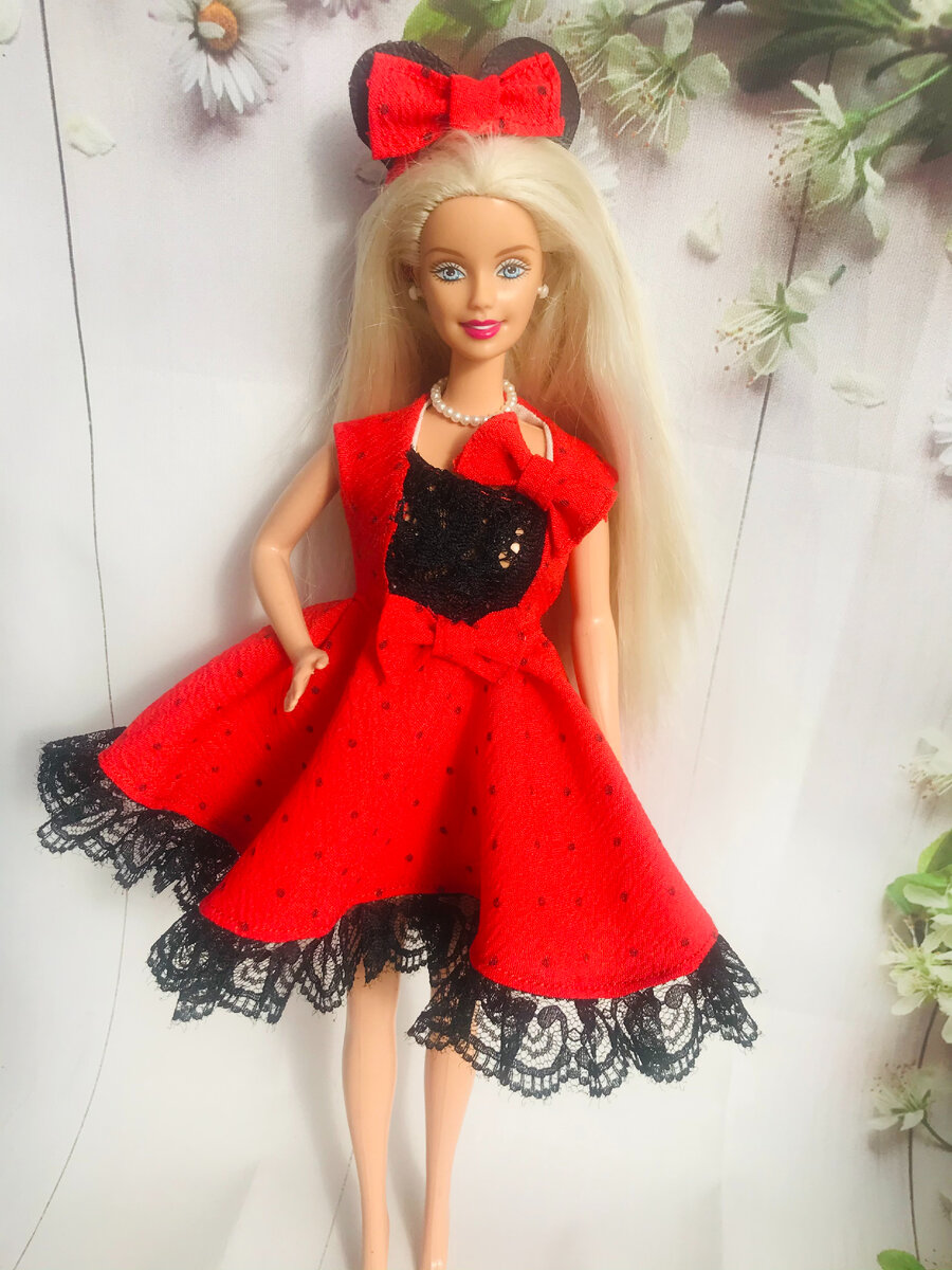 Как сшить платье для куклы своими руками - выкройки, для начинающих - без машинки или с машинкой
