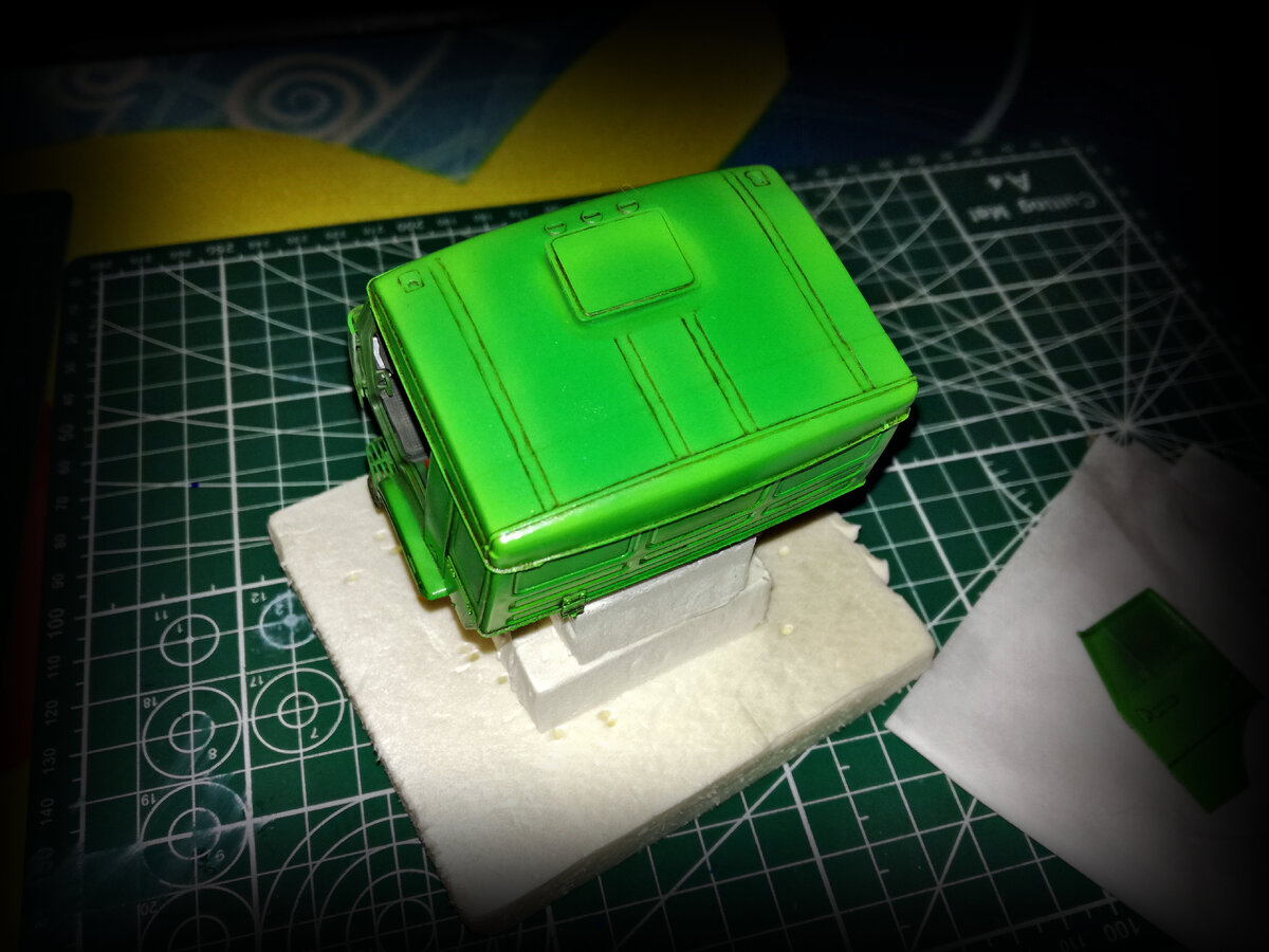 кабина КАМАЗ-4350  (1:35 Звезда ) пр. Леший 