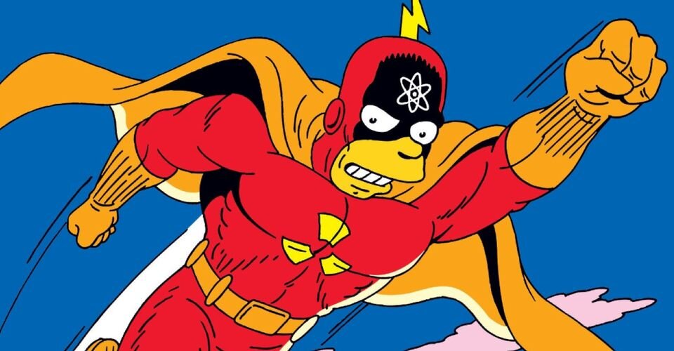 Кадр из серии мультсериала "Симпсоны" - "Радиоактивный человек"