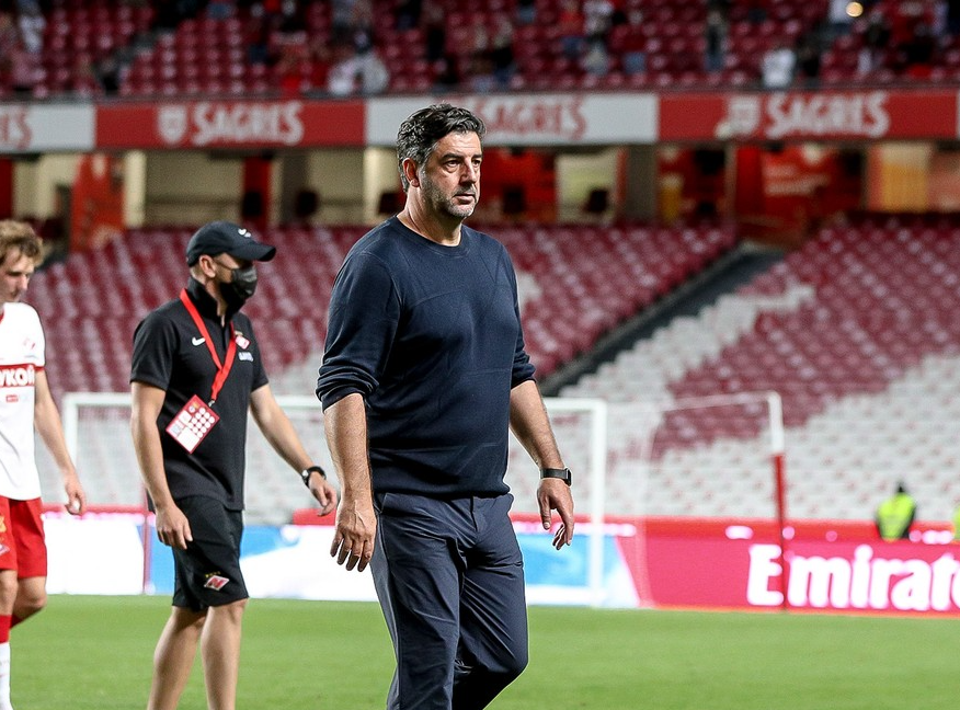 Руй Витория после матча с Бенфикой. Кадр трансляции.