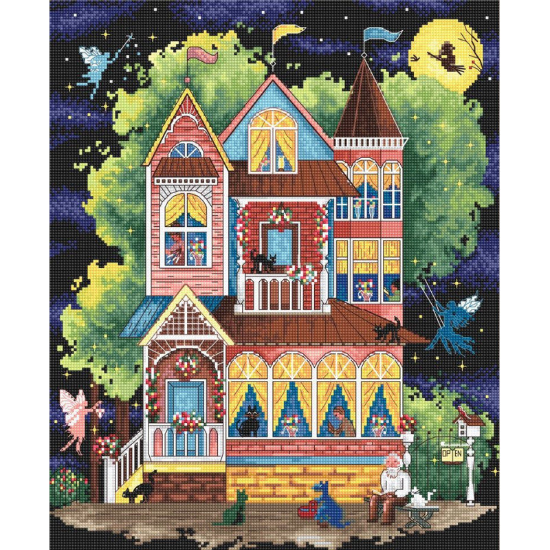 Набор для вышивания крестом "Fairy tale house" LETISTITCH 