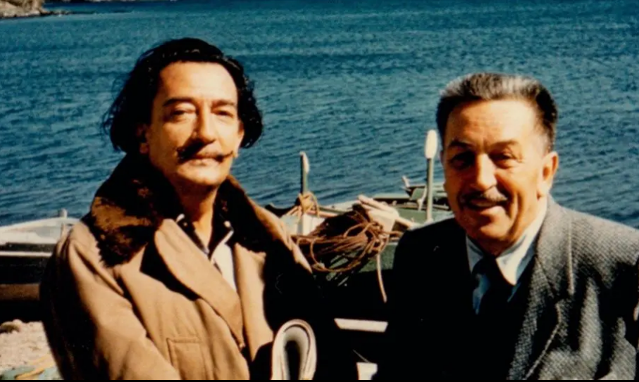 Сальвадор Дали и Уолт Дисней, 1957 год, фото waltdisney.org