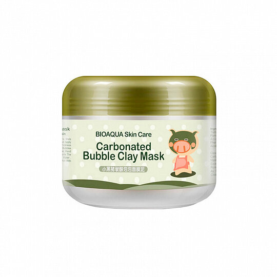 Пузырьковая маска для лица Bioaqua Carbonated Bubble Clay Mask 