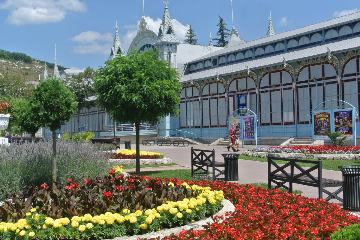 Цветник в Пятигорске.