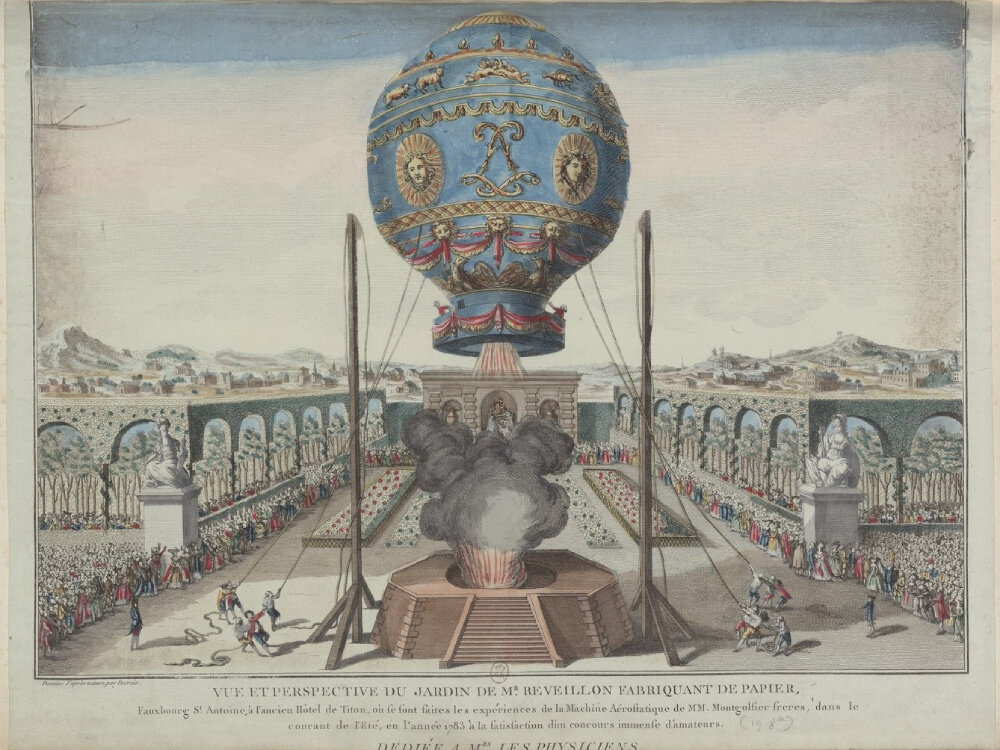Шар братьев Монгольфье, 1783 годИзображение: © Public domain