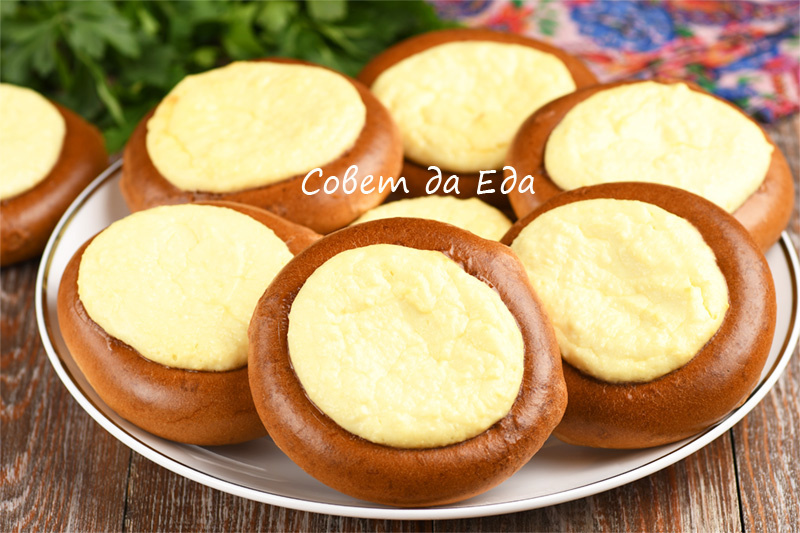 Ленивые ватрушки из баранок (покажу простой прием, при котором даже жидкая начинка не вытечет наружу)