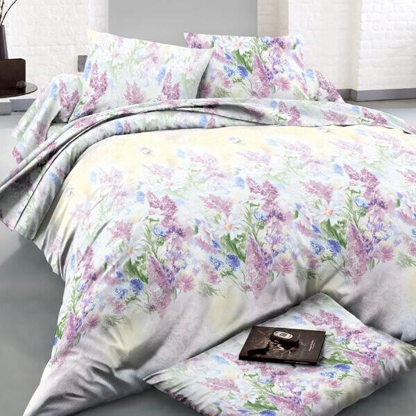 Сиреневые цветы, постельное белье Julia из синтетики