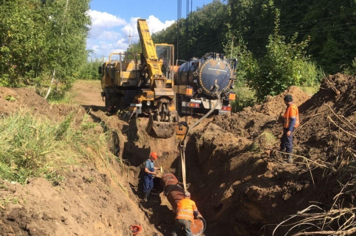    В Заволжском районе меняют 40-метровый участок водопровода