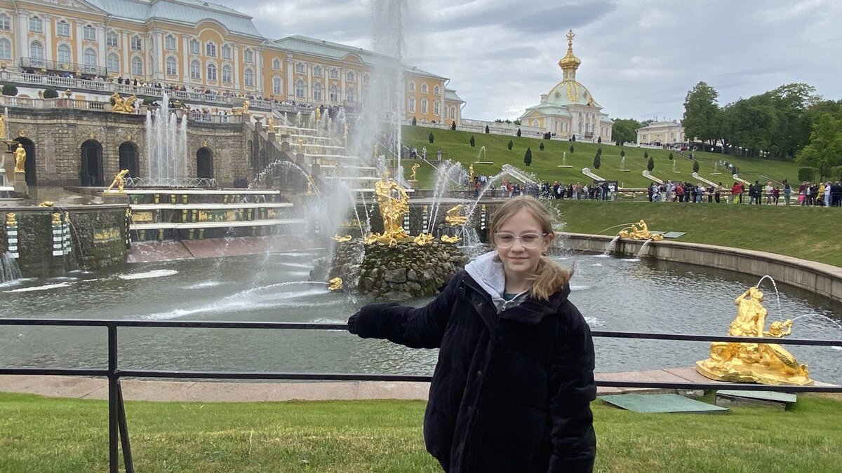 Автор в Петергофе этим летом