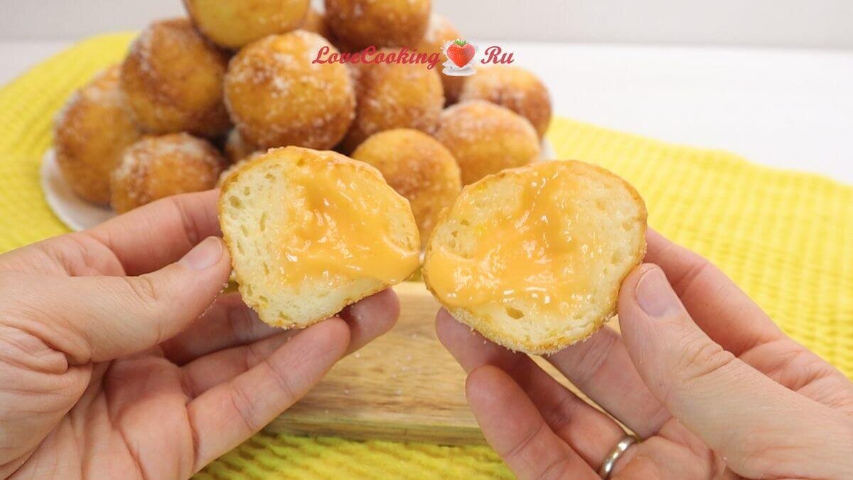 Печенье с начинкой апельсиново творожной