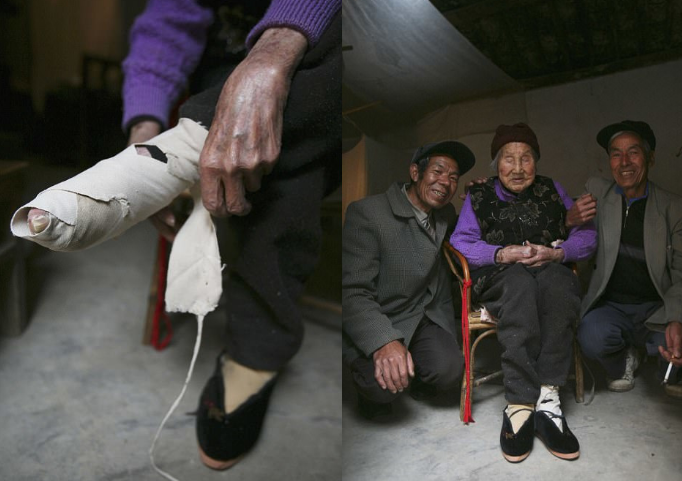 Меня потрясают не ноги, а бетонный пол и темнота, в которой живут эти люди