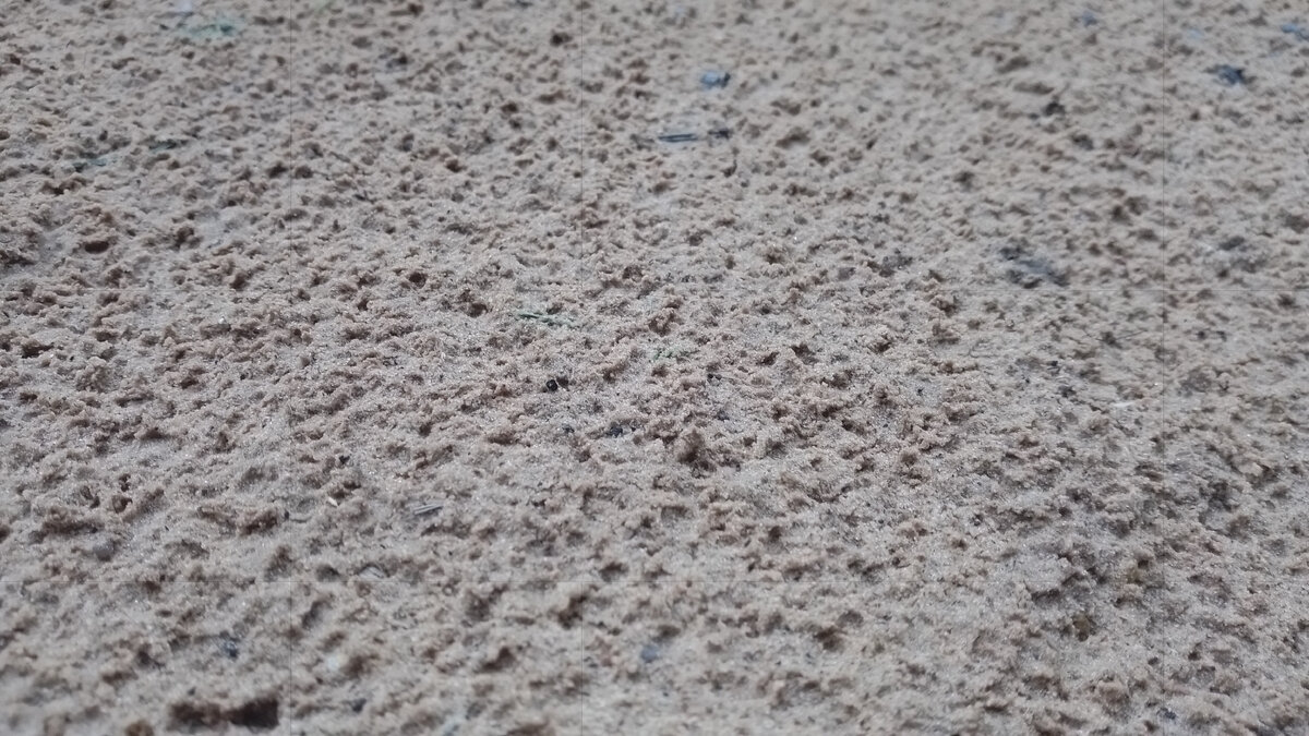 Следы ливня на песке