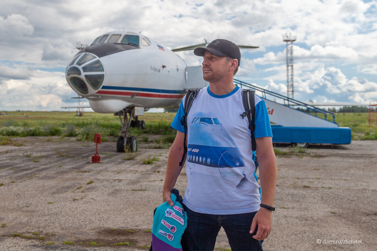 Необычный Ту-134 в аэропорту Ижевска