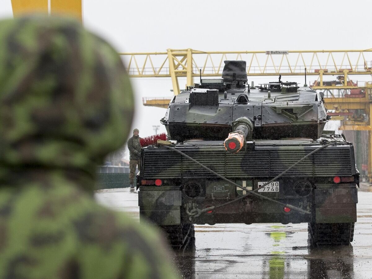    Танк немецкой армии Leopard 2© AP Photo / Mindaugas Kulbis