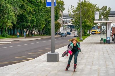 Выполнено 70% работ по благоустройству возле столичного вокзала Окружная