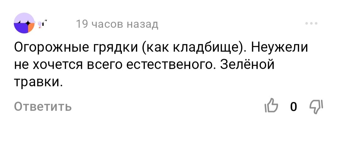 Скриншот с одного из последних комментариев