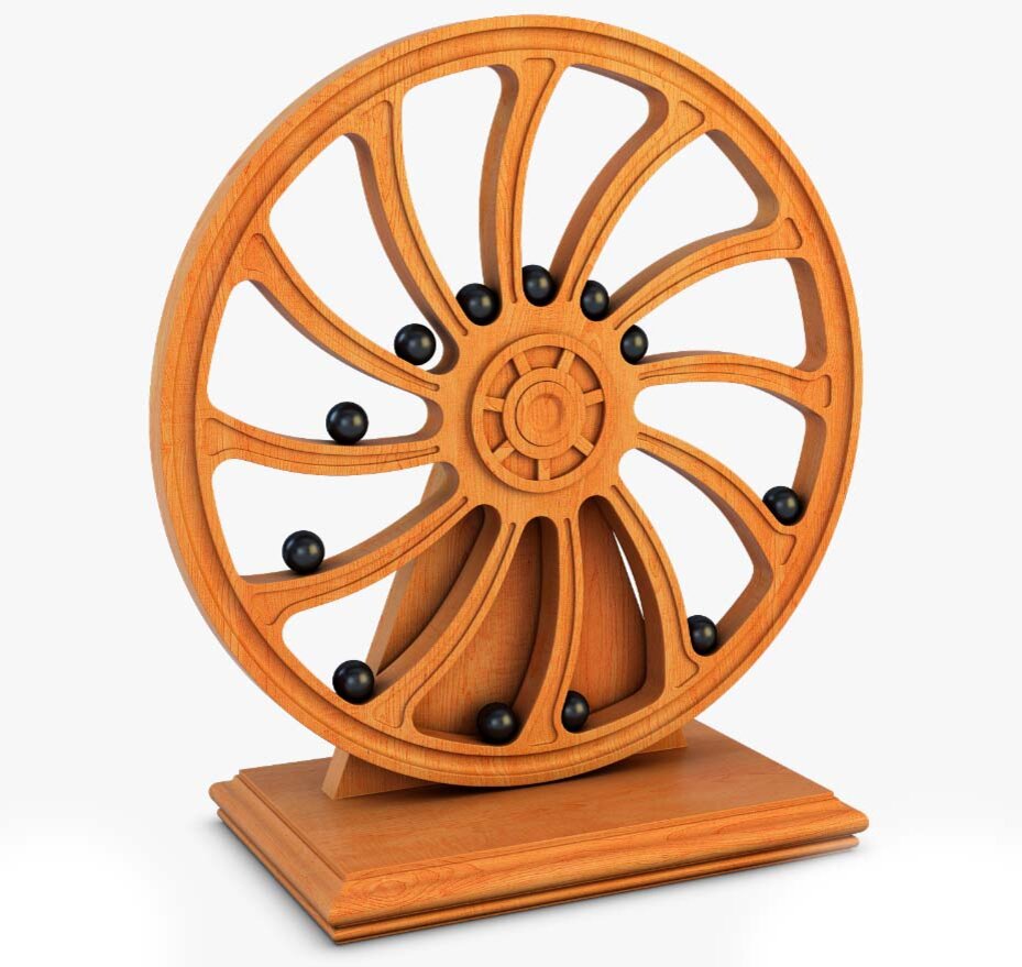 Один из 1000 макетов прототипа вечного двигателя...