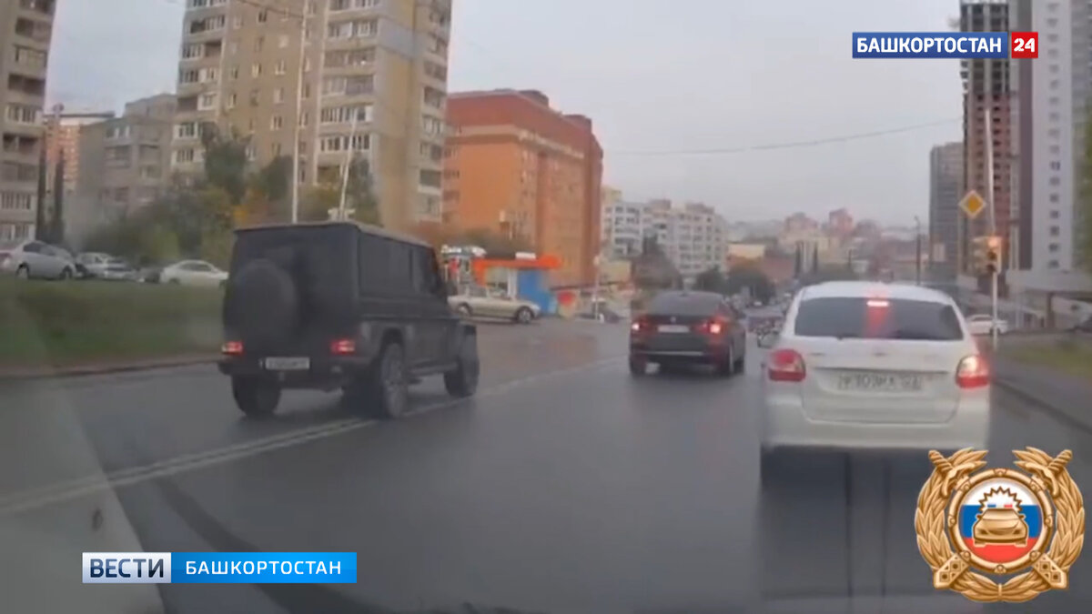    В Уфе сотрудники ГИБДД нашли водителя "Mercedes", грубо нарушившего правила