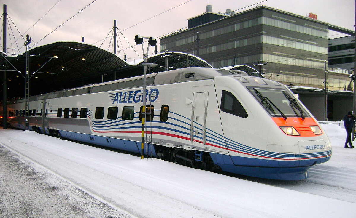 Helsinki-St.Petersburg Allegro train