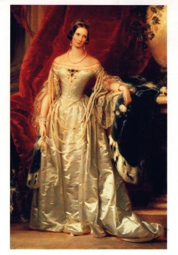 Александра Федоровна Романова (1798 - 1860) - российская императрица, супруга Николая I, парадный портрет. 