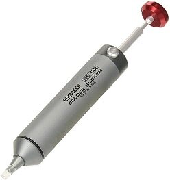 Силиконовый, гибкий наконечник создает более плотное уплотнение поверх припоя по сравнению с твердыми пластиковыми наконечниками или насадками