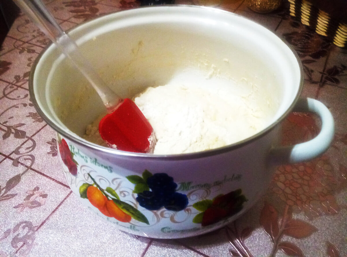  Только что замешенное тесто.