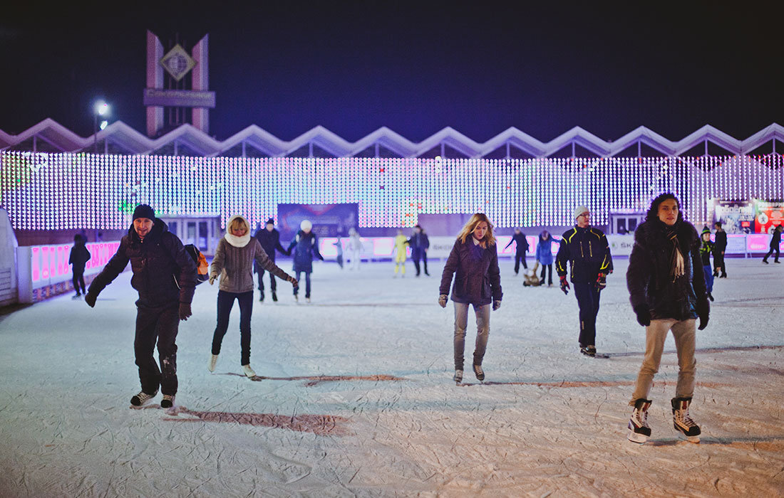 Каток в парке "Сокольники"