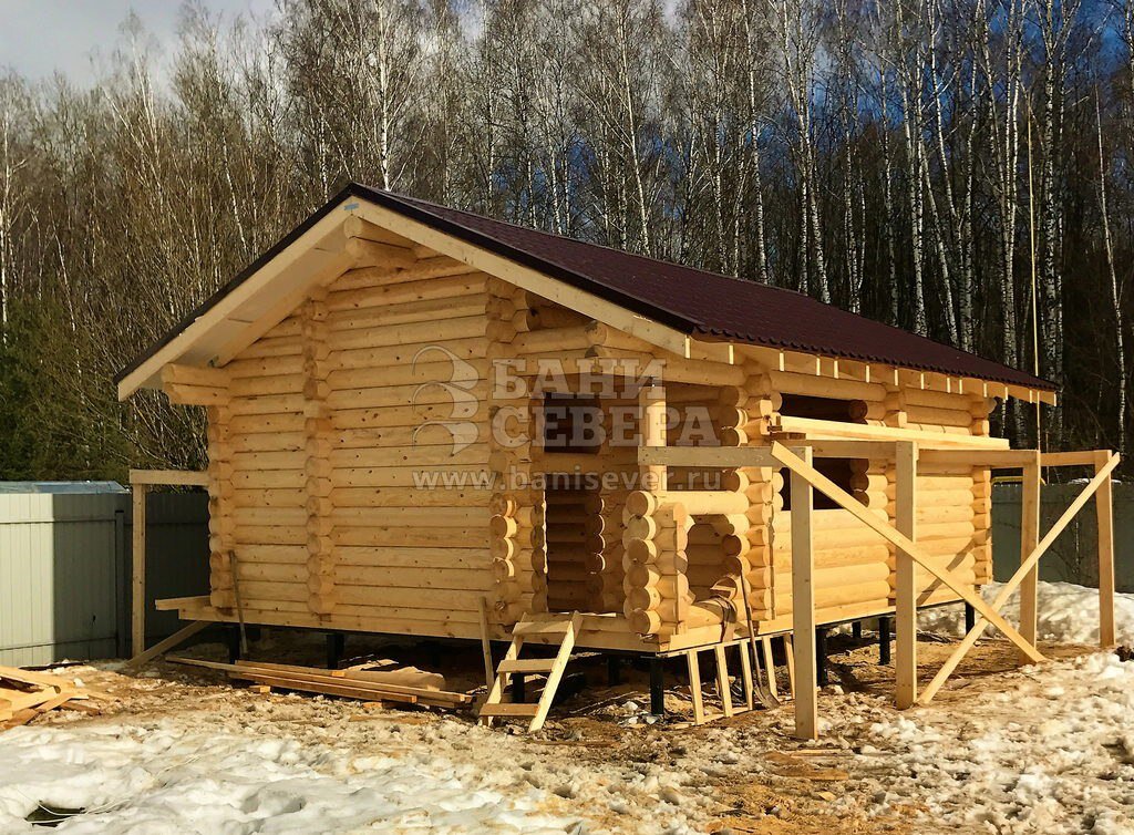 Индивидуальный проект бани по эскизам заказчика