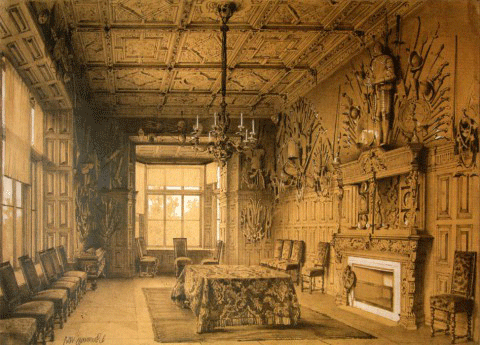 Кабинет дачи Салтыковой, где хранилась коллекция