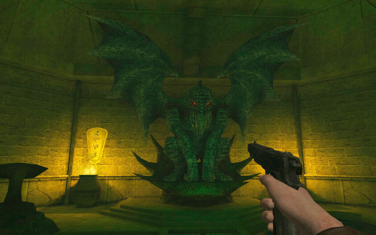 В своем доме в Р’льехе мертвый Ктулху спит, ожидая своего часа...