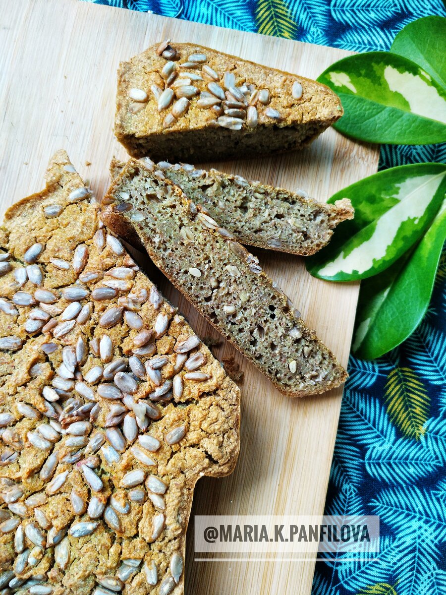 Хлеб из зеленой гречки. Хлеб без закваски.