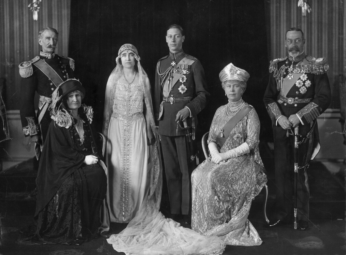 Свадьба принца Йоркского и леди Елизаветы Боуз-Лайон - 1923 год