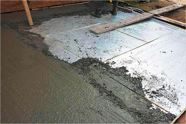 Какая должна быть толщина бетона в гараже под машину