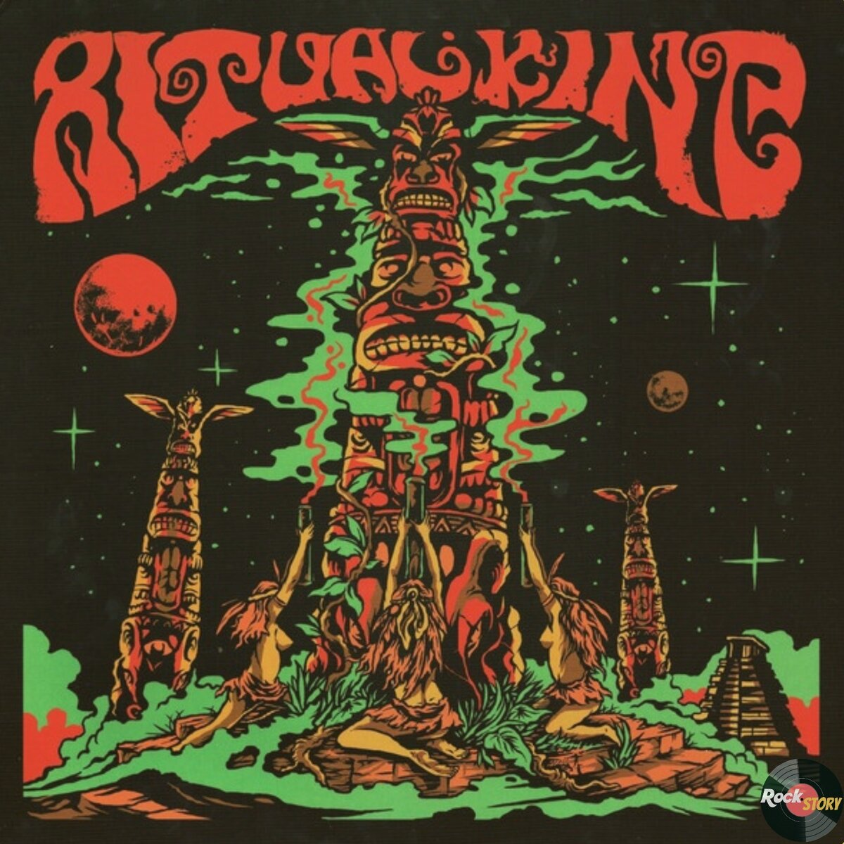 На фотографии: обложка дебютного одноименного альбома группы  Ritual King